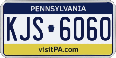 PA license plate KJS6060
