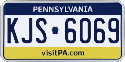 PA license plate KJS6069