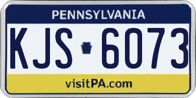 PA license plate KJS6073