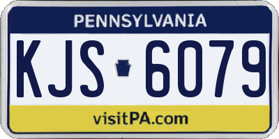 PA license plate KJS6079