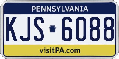 PA license plate KJS6088
