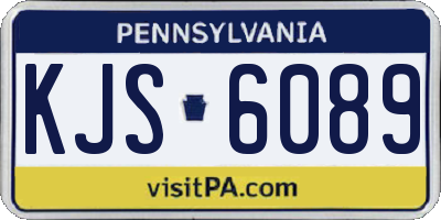 PA license plate KJS6089