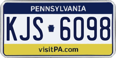 PA license plate KJS6098