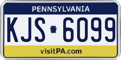 PA license plate KJS6099