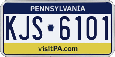PA license plate KJS6101