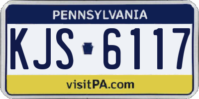 PA license plate KJS6117