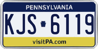 PA license plate KJS6119