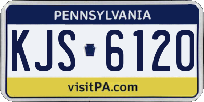 PA license plate KJS6120