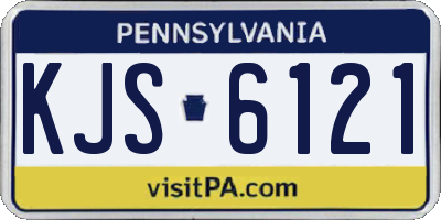 PA license plate KJS6121