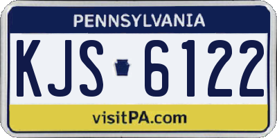 PA license plate KJS6122