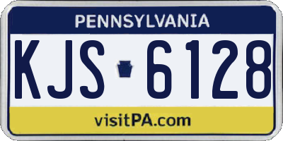 PA license plate KJS6128