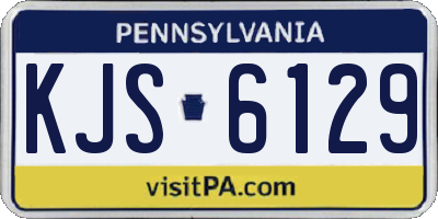 PA license plate KJS6129