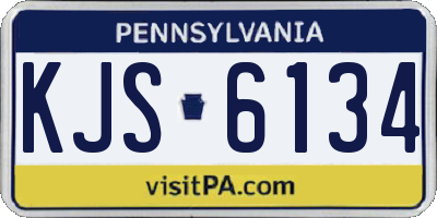 PA license plate KJS6134
