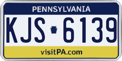 PA license plate KJS6139