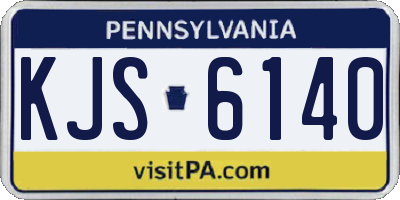 PA license plate KJS6140