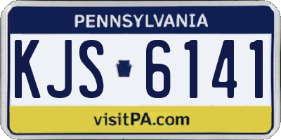 PA license plate KJS6141