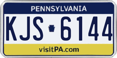 PA license plate KJS6144