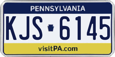 PA license plate KJS6145