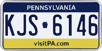 PA license plate KJS6146