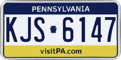 PA license plate KJS6147