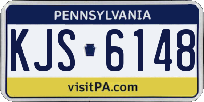 PA license plate KJS6148
