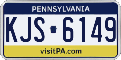 PA license plate KJS6149
