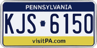 PA license plate KJS6150