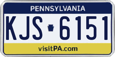 PA license plate KJS6151
