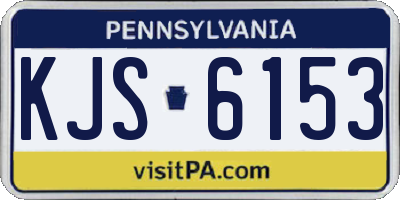 PA license plate KJS6153