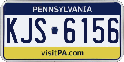 PA license plate KJS6156