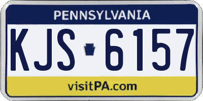 PA license plate KJS6157
