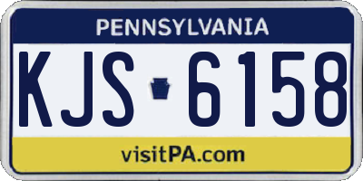 PA license plate KJS6158