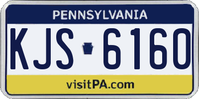PA license plate KJS6160