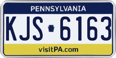 PA license plate KJS6163