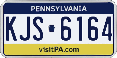 PA license plate KJS6164