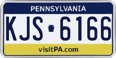 PA license plate KJS6166