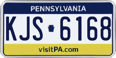 PA license plate KJS6168