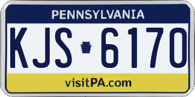 PA license plate KJS6170