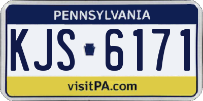 PA license plate KJS6171
