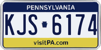 PA license plate KJS6174