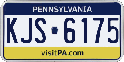 PA license plate KJS6175