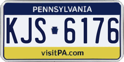 PA license plate KJS6176