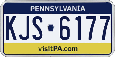 PA license plate KJS6177
