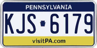 PA license plate KJS6179