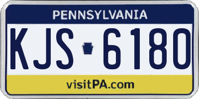 PA license plate KJS6180