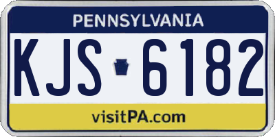 PA license plate KJS6182