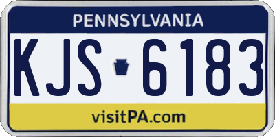 PA license plate KJS6183