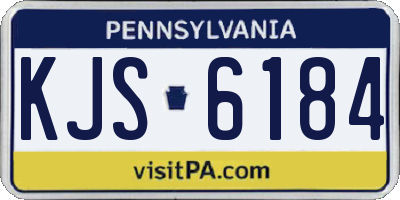 PA license plate KJS6184