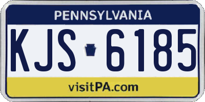 PA license plate KJS6185