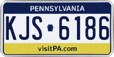 PA license plate KJS6186